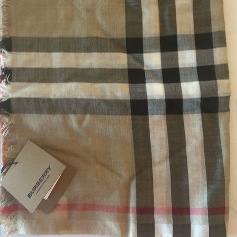 Burberry Silk Scarf.